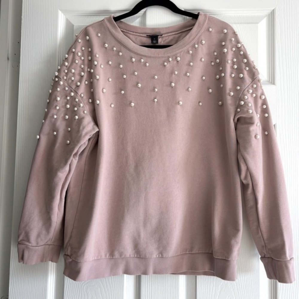 Halogen Blush Sweatshirt Partially lined
